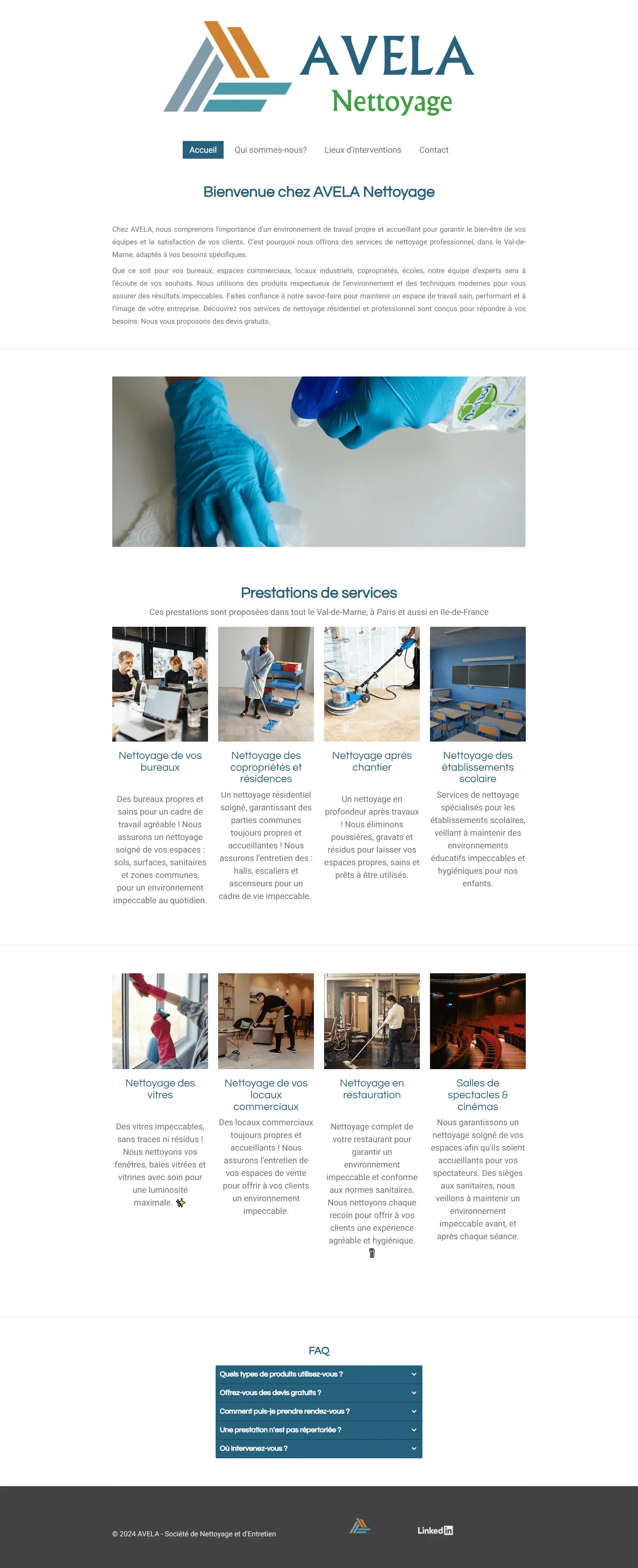 Visuel version desktop accompagnement technique pour une création d'un site sur CMS